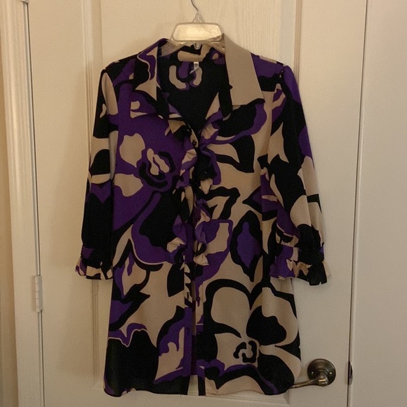 M. Kalan Large Multi Colored Tunic - Picture 2 of 7